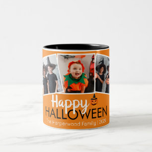 Taza Bicolor calabaza jack-o-lantern Halloween Familia 3 Foto