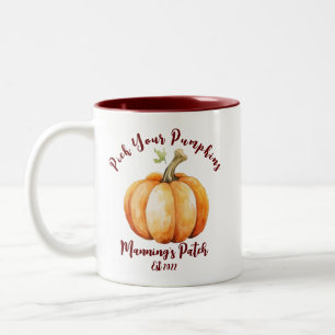 Taza Bicolor Calabaza personalizada