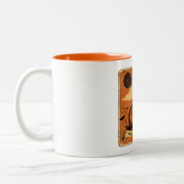Taza Bicolor Calabaza Vintage "Halloven"