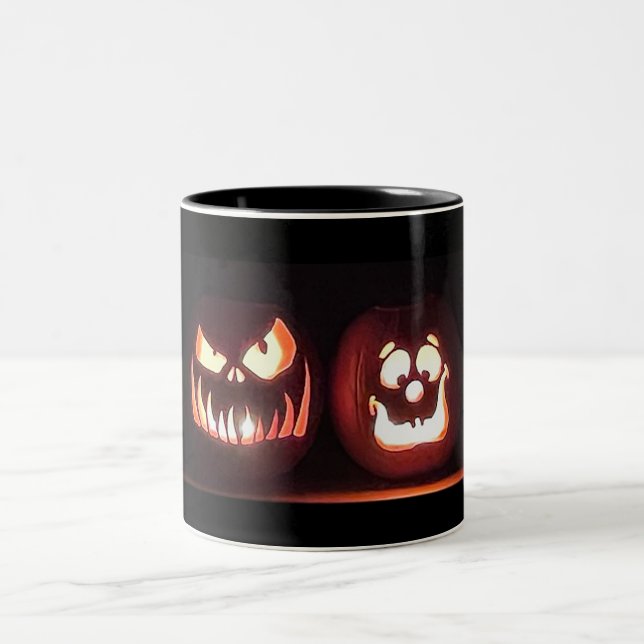 Taza Bicolor Calabazas de Halloween (Centro)
