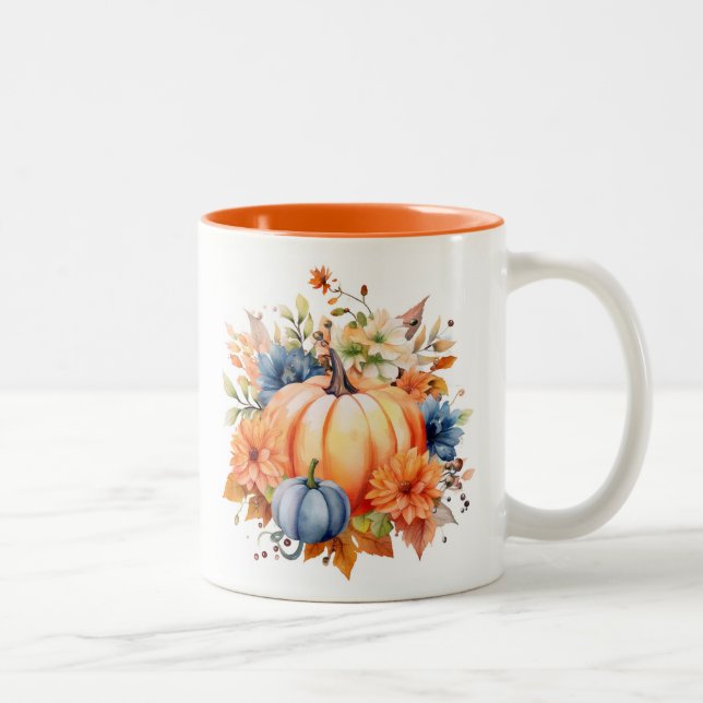 Taza Bicolor Calabazas otoñales (Derecha)