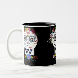 Taza Bicolor calavera