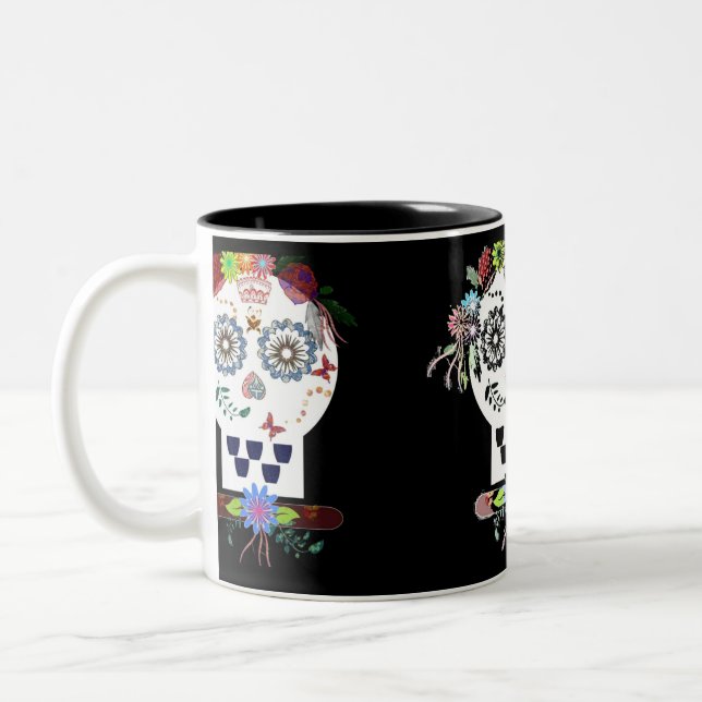 Taza Bicolor calavera (Izquierda)