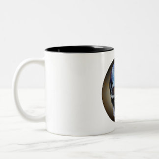 Taza Bicolor Calavera Destruida