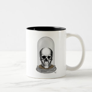 Taza Bicolor Calavera en Bell Jar 2