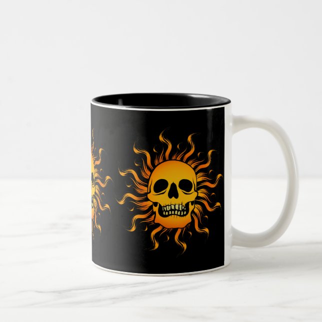 Taza Bicolor Calavera solar (Derecha)