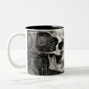 Taza Bicolor Calaveras Techno 010
