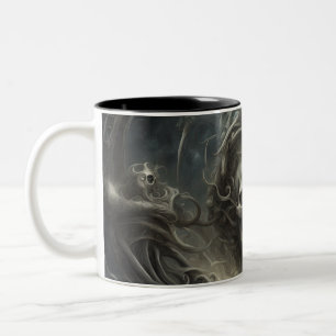 Taza Bicolor Calaveras Techno 047