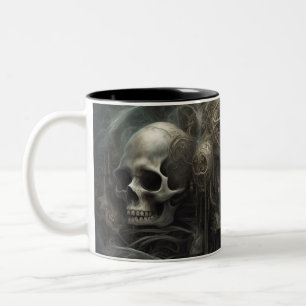 Taza Bicolor Calaveras Techno 056