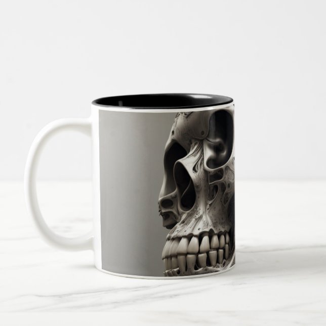 Taza Bicolor Calaveras tecno 022 (Izquierda)