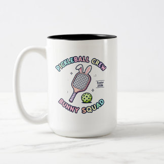Taza Bicolor Calcomanía Pickleball Bunny Squad