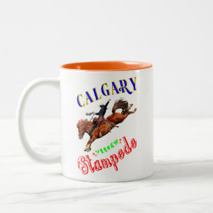 Taza Bicolor Calgary Yehaw Stampede