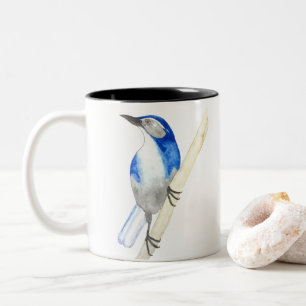 Taza Bicolor California Scrub Jay Two-Tone Coffee Mug