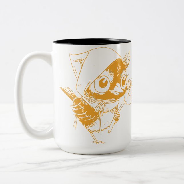 Taza Bicolor Calimero Cartoon Character Coffee Mug (Izquierda)