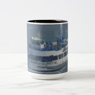 Taza Bicolor Camarera de la niebla en el río Niágara