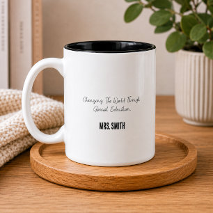 Taza Bicolor Cambiar El Mundo A Través De La Educación Especial