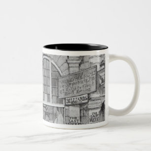 Taza Bicolor Cambio de Exeter que muestra la entrada