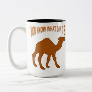 Taza Bicolor Camello del miércoles sabes qué día es