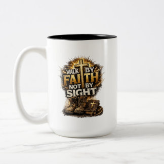 Taza Bicolor Caminar por fe, no por vista