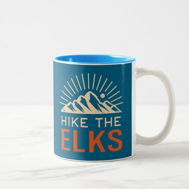 Taza Bicolor Caminata Las Montañas Elk Sunburst (Derecha)