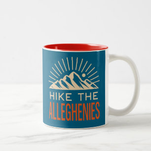 Taza Bicolor Caminata por las montañas Allegheny Sunburst