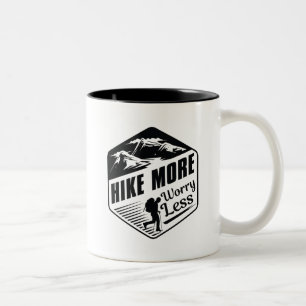Taza Bicolor Camine más y preocúpese menos