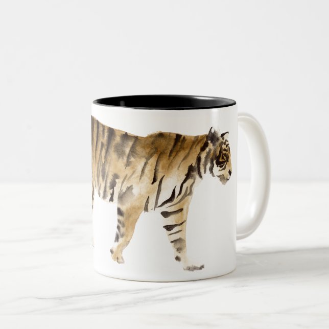 Taza Bicolor Camino de tigres acuáticos (Anverso derecho)