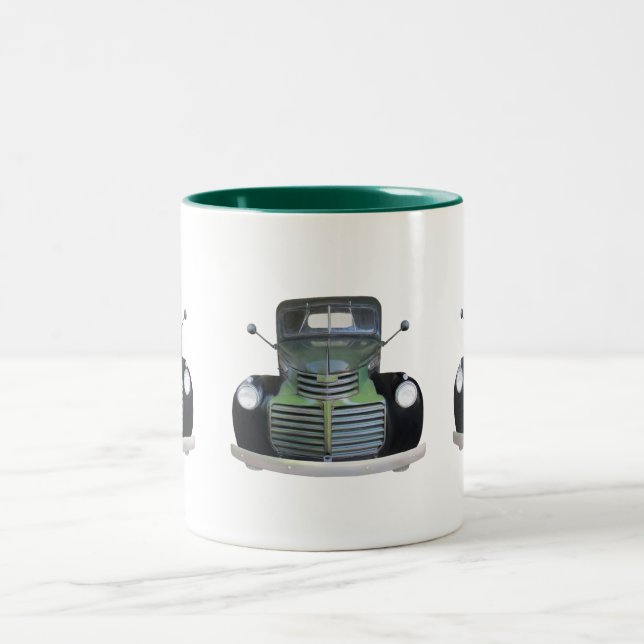 Taza Bicolor Camión antiguo de 1947 Foto Café Mugs (Centro)