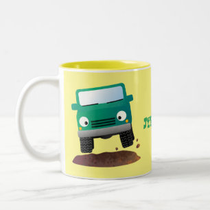 Taza Bicolor Camión de personalizado de vehículos 4X4 fuera de 