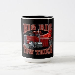 Taza Bicolor camión de remolque personalizado