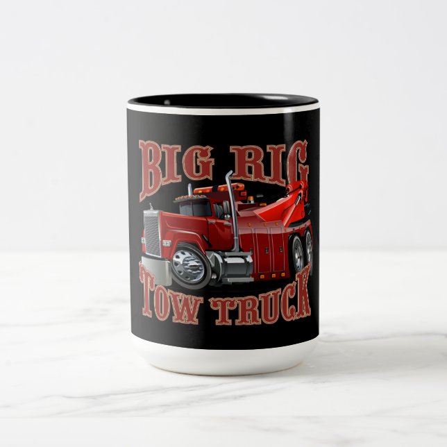 Taza Bicolor camión de remolque personalizado (Centro)