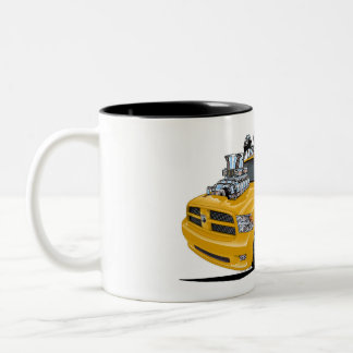 Taza Bicolor Camión Dodge Ram amarillo 1500