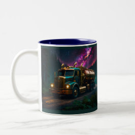 Taza Bicolor Camión Steampunk Tanker