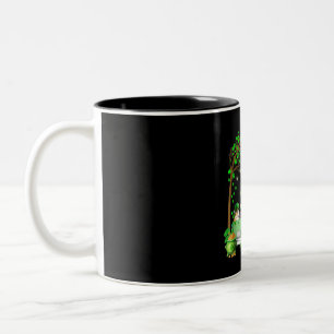 Taza Bicolor Camión verde del Día de San Patricio debajo del 