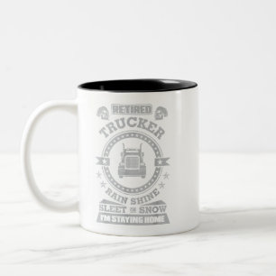 Taza Bicolor Camioneros retirados camisetas Camioneros divertid