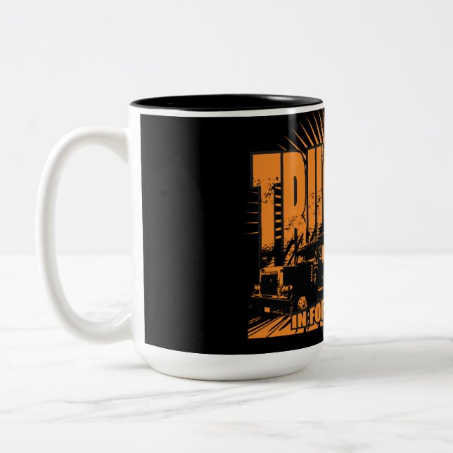 Taza Bicolor Camiones de largo recorrido (Izquierda)