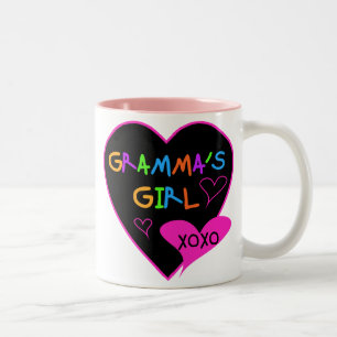 Taza Bicolor Camisas Chicas de Gramma, tazas, botones, Fundas,