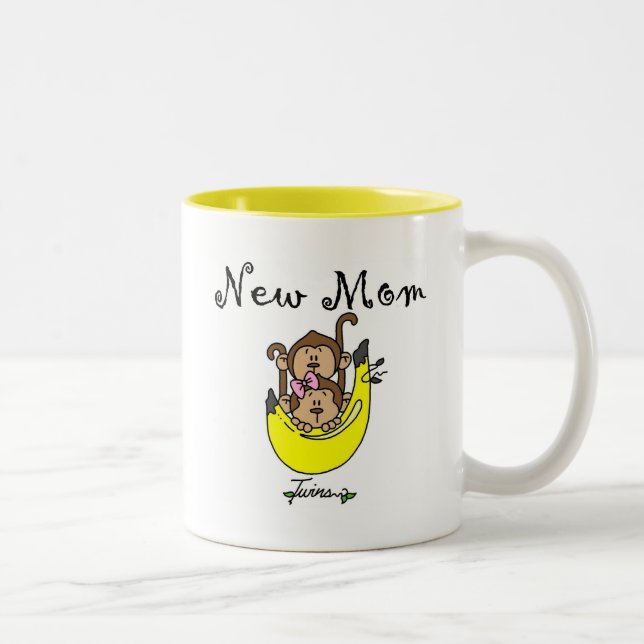 Taza Bicolor Camisas Twin Boy y Chica New Mom (Derecha)