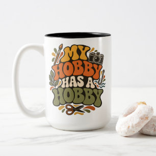 Taza Bicolor Camiseta Creativa Retro Mi Pasatiempo Tiene Un Pas