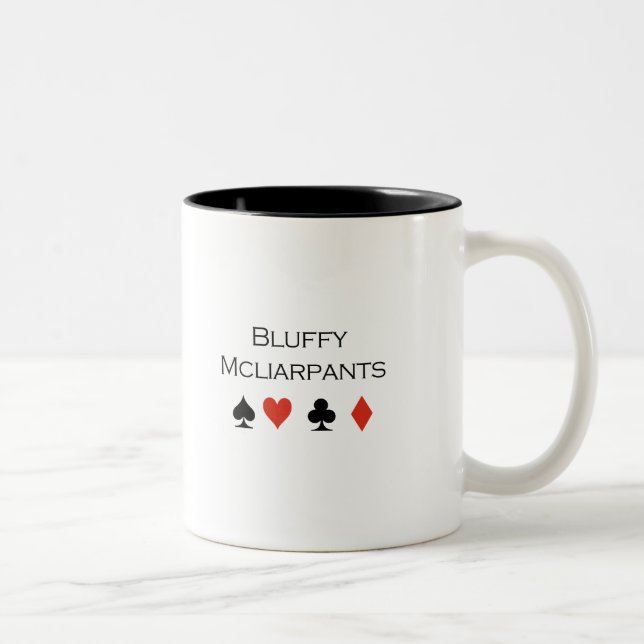 Taza Bicolor Camiseta de Bluffy Mcliarpants (Derecha)
