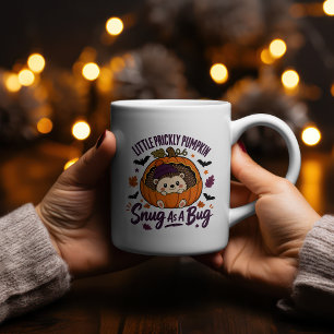 Taza Bicolor Camiseta de erizo de calabaza espinosa pequeña H
