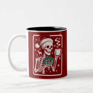 Taza Bicolor Camiseta de terror de amigos de Murder Shows Esque