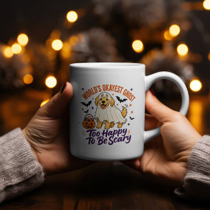Taza Bicolor Camiseta del Perro Fantasma Más o Menos del Mundo