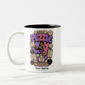 Taza Bicolor Camiseta divertida de perro introvertido que ama e