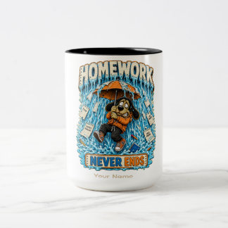 Taza Bicolor Camiseta divertida personalizada para profesores: