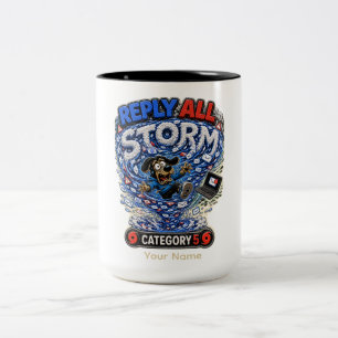 Taza Bicolor Camiseta divertida personalizada para tormenta de