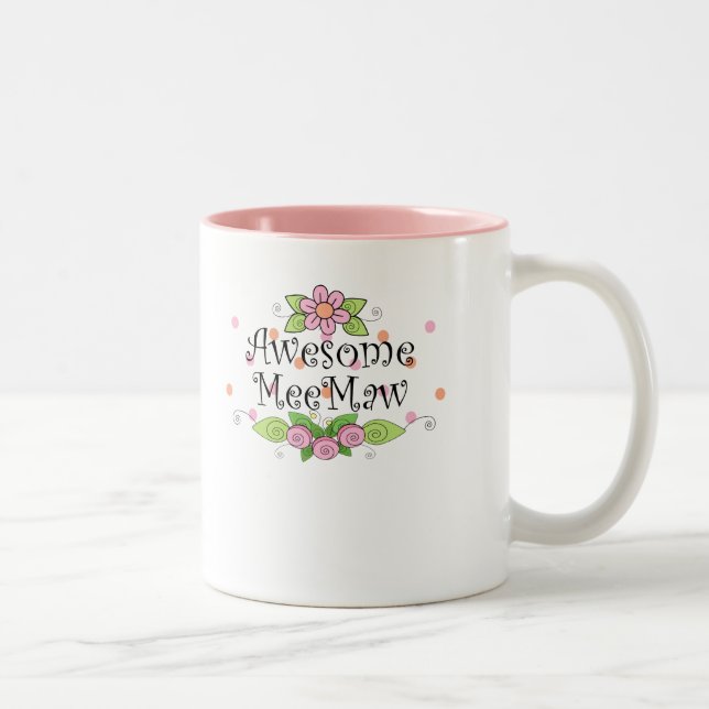Taza Bicolor Camiseta impresionante de MeeMaw (Derecha)