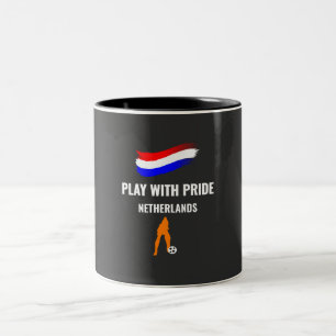 Taza Bicolor Camiseta Orgullo Fútbol Países Bajos 2026