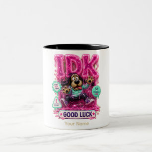 Taza Bicolor Camiseta Personalizada Divertida y Sarcástica 'No 