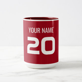 Taza Bicolor Camiseta Roja de Fútbol